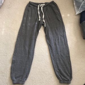 A pair of grey sweatpants by Ocean Drive clothing
